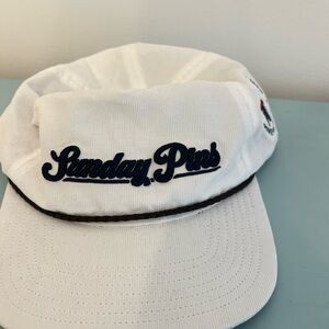 Adidas White and Black Men's Hat